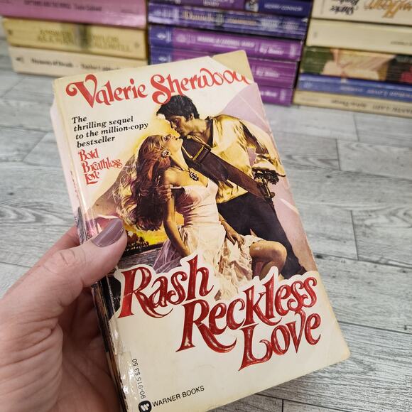 Rash Reckless Love by Valerie Sherwood 1982 First Print Warner Paperback Romance - Picture 1 of 12